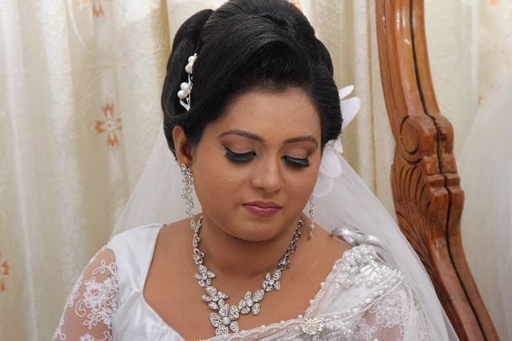 The Beauty Room by Nilu — bridal, hair and skin work in Ratnapura, look 1