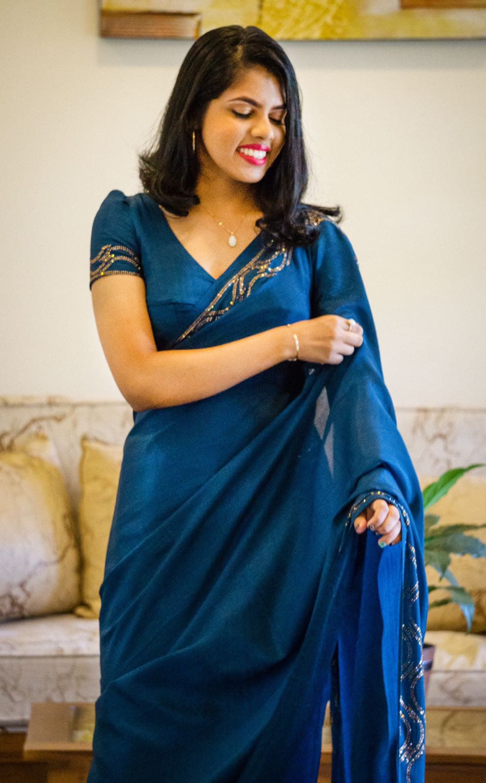 The Beauty Room by Nilu — bridal, hair and skin work in Ratnapura, look 3