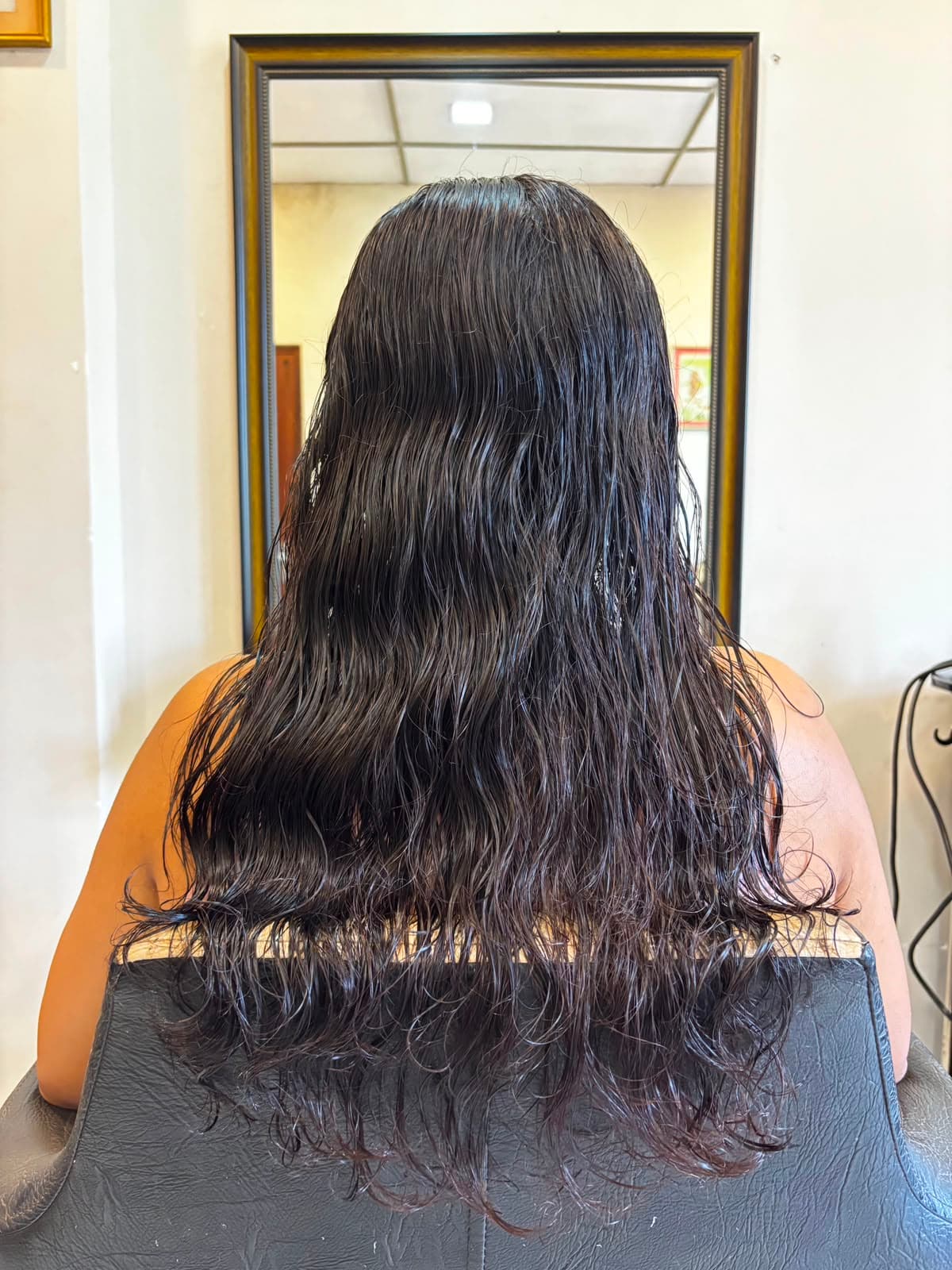 Hair Smoothing, before